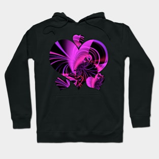 Beautiful Fractal Hearts Hoodie